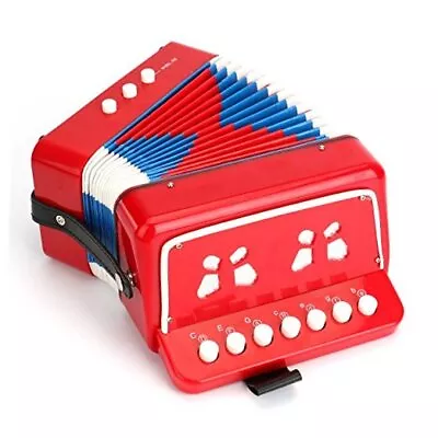  Kids Accordion Toy 10 Keys Buttons Control Mini Musical Instruments For  • $37.02