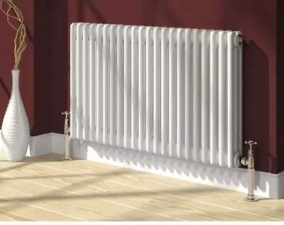 Reina 2-Column  600 X 605mm Horizontal Radiator - White • £125