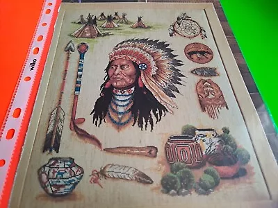 Cross Stitch Chart Native American Sampler Chart Only Proud Spirit • £1.25