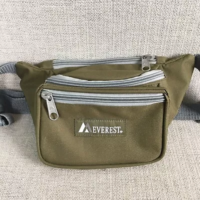 Everest Fanny Pack Bag Olive Green Adjustable Waist Crossbody Pouch • $14.95