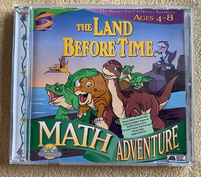 The Land Before Time Math Adventure (PC/MAC 1998) Age 4-6 • $8.99