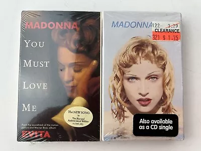 MADONNA Rain / You Must Love Me (Evita) Cassette Single Lot NEW Factory Sealed • $34.99