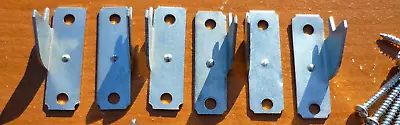 (3 PAIR) Vintage Kirsch Lockseam Single Curtain Rod Brackets /w Screws • $7.85