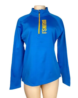 UCLA Bruins Licensed Women's 1/2 Zip Pullover Jacket Large 12/14 Collegiate New • $25