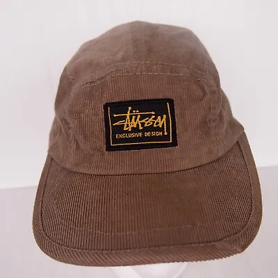 Stussy Exclusive Design 5-panel Brown Corduroy Adjustable Strap-back Hat Cap • $30