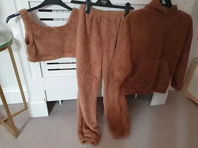 Girls Kids Childs Teddy Bear Fluffy Clothes Bundle ZARA Shein 11-12 • £9.50