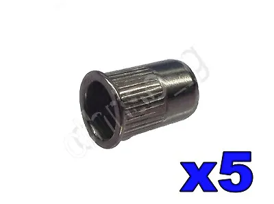 From Oz Quality 5pc M6 Nutsert Cone Nut Knurled 304 Stainless Steel Expansion T2 • $7.45