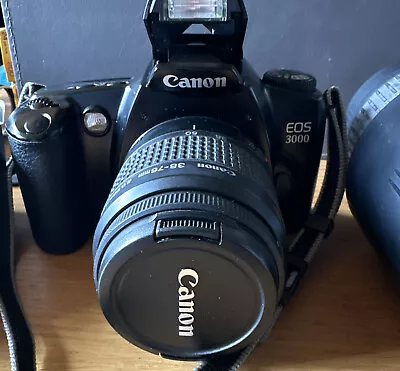 Canon EOS 3000 35mm SLR Film Camera With Canon 38-76 Mm Lens & 70-300 Mm Macro. • £40