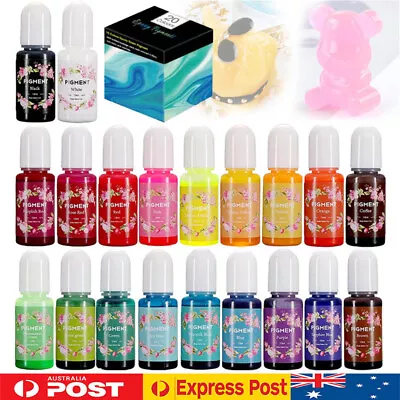 20 Bottles Epoxy UV Resin Coloring Dye Liquid Colorant Resin Pigment Craft DIY • $23.99