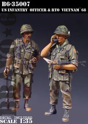 $16.05 • Buy 1/35 Resin Figure Model Vietnam War 2 US Soldiers Unassembled Unpainted