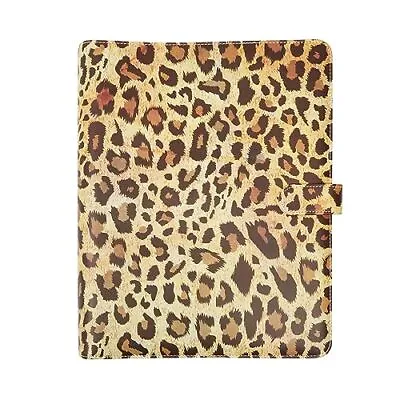 Leopard 3 Ring PU Leather Portfolio With 1 • $32.29