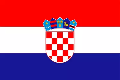 LARGE 5ft X 3ft CROATIA/CROATIAN FLAG. OLYMPIC GAMES EUROS DISPLAYS ETC • £3.75