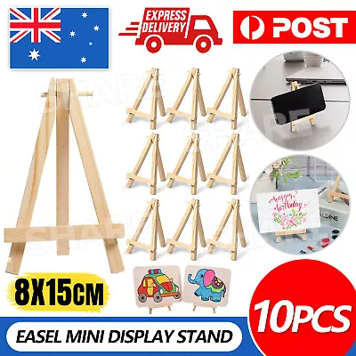 10PCS Easel Mini Display Easel Tabletop Canvas Frame Wooden Display Stand AU • $11.45