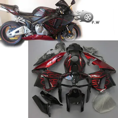 Red Black Injection Shell Fairing Fit For HONDA 2005 2006 CBR600RR ABS Bodywork • $359.88