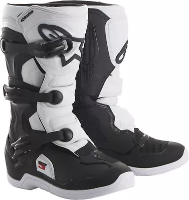 Tech 3S Youth MX Boots Black/White Size 6 Alpinestars 2014018-12-6 • $187.99