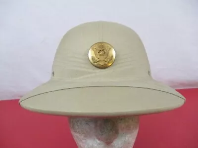 Vietnam Era US Army Enlisted Pith Or Sun Helmet W/Eagle Emblem - XLNT #1 • $96.99