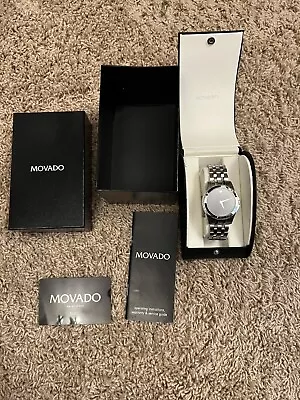 Movado Watch Corporate Stainless Steel  # 01.1.14.1001 • $225.99