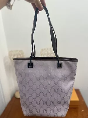 Authentic Vintage Gucci Canvas Tote Bag • $120