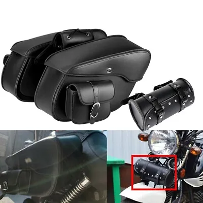 Motorcycle Large Saddlebags & Tool Bag For Suzuki Boulevard C109R C90 M109R M50 • $145.99
