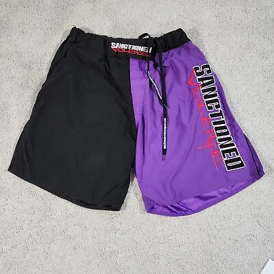 Sanctioned Violence Fighting Short Gear MMA Men’s Shorts Cage Fight Gym XL • $19.99