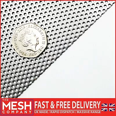 £104.99 • Buy 2mm Stainless Steel (2mm Hole X 3.5mm Pitch X 1mm Thick) Perforated Mesh Sheet