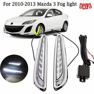 Fit For 2010-2013 Mazda 3 Fog Light Daytime Running Light DRL LED Day Light 2PCS • $55.85