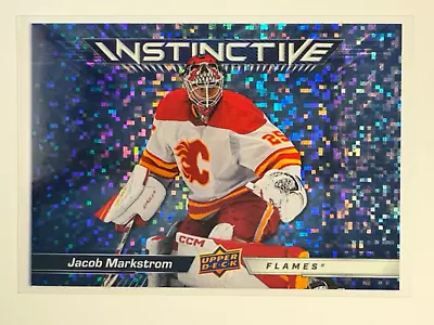 Jacob Markstrom 2023-24 Upper Deck Series 2 Sparkle Instinctive Calgary Flames • $0.89