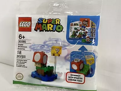 LEGO 30385 SUPER MARIO SUPER MUSHROOM SURPRISE 18 Pieces Free Shipping • $6.98