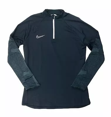 Nike Dri-FIT Strike 1/4 Zip Soccer Drill Top K Women's Medium Black Grey DH9151 • $17.15