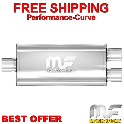 3 / 2.5  -5x8 Oval 14  Body MagnaFlow Exhaust Muffler Stainless Steel 12198 • $145