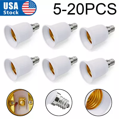 Light Bulb Socket Adapter  E12 To E26/E27 Base Chandelier Converter US New • $8.79