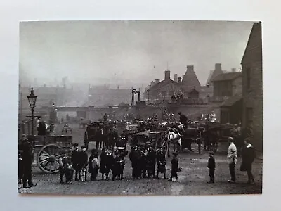 Longton Stoke On Trent C1910 Children Coal Horse & Carts Modern Postcard. • £3.95