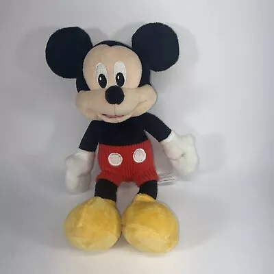 Disney Mickey Mouse Plush 10” Stuffed Animal Toy Corduroy Shorts Beans • $6.99