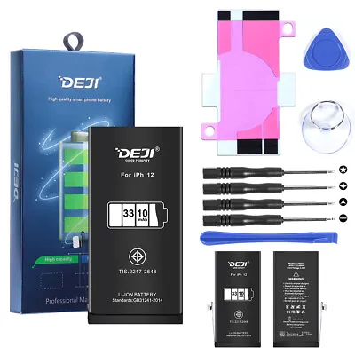 DEJI Replacement Internal Battery For Apple IPhone 11 12 X 7 8 Plus + Tools Kits • $23.99