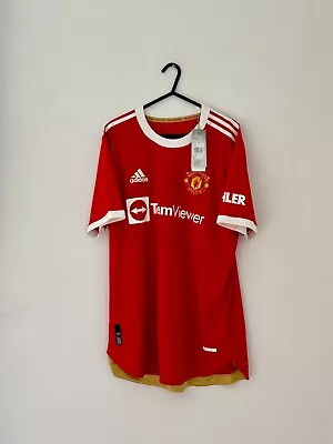 Manchester United	Home Shirt Player Issue 2021/2022 (L) BNWT • £96.99