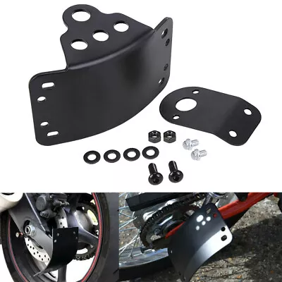 Side Mount License Plate Bracket Motorcycle Tail Light Holder For Harley Cruiser • $25.64