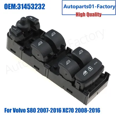 31453232 Power Window Switch For Volvo S80 2007-2016 XC70 2008-2016 • $32.04