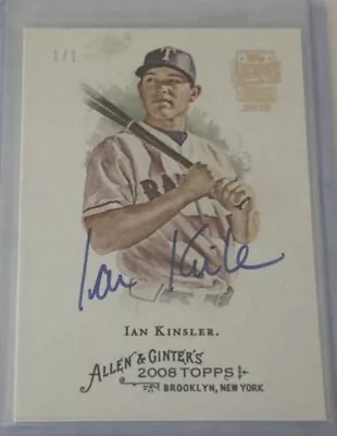 2019 Topps Archives Signature 1/1 Ian Kinsler(For Trade On Veriswap)  • $100