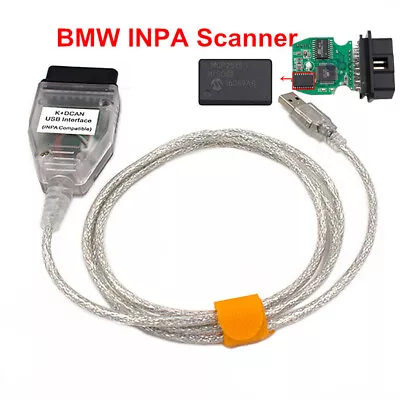 $34.59 • Buy For BMW INPA/Ediabas K+D-CAN /DCAN USB Interface OBD2 EOBD Diagnostic Cable
