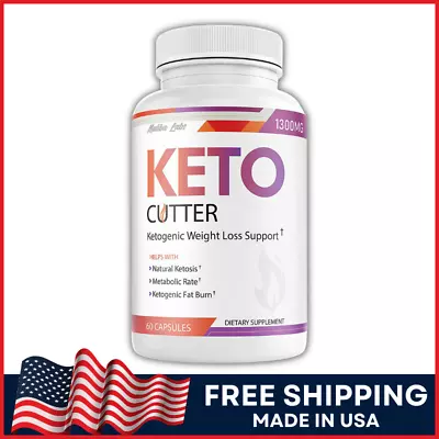 Keto Cutter Diet Pills Advance Formula Ketogenic Weight Loss Fat Burner 60 Caps • $24.92