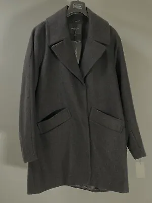 Marc New York By Andrew Marc Women’s Wool Pea Coat Jacket Charcoal 14 • $59.99