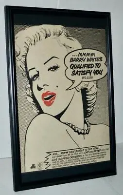 Barry White 1977 Mmm Marilyn Monroe Framed Promo Concert Poster / Ad • $85.91