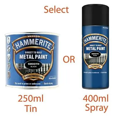 Hammerite Direct To Rust Quick Drying Metal Paint All Colour Available • £13.49