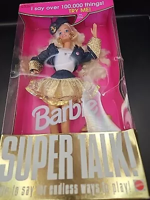 NIB Vintage 1994 Barbie Super Talk Barbie Talking Doll Mattel #12290 - Works • $30