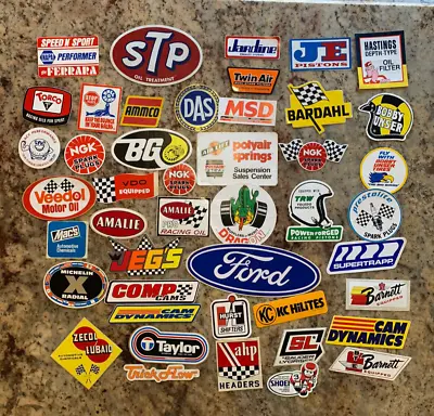 Vintage Drag Racing Stickers 1970s 80s Lot Of 45 • $55