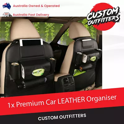 PU LEATHER Car Back Seat Organiser Storage Ipad Suit Mazda CX5 2022 CX7 CX9 SUV  • $34.20