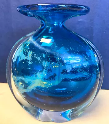 Lovely Large Mdina Vase Sea And Sand 14cm Tall • £18