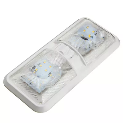 Car Leisure LED RV Interior Led Ceiling Light Boat Camper Trailer Double Dome • $45.99