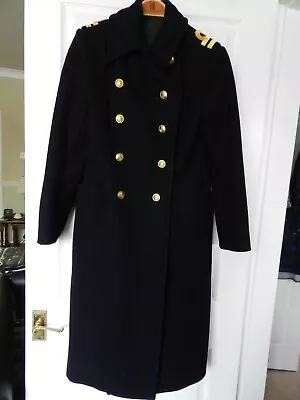 £69.95 • Buy Beautiful Royal Navy Women's Officer's/wrns Greatcoat Size 8
