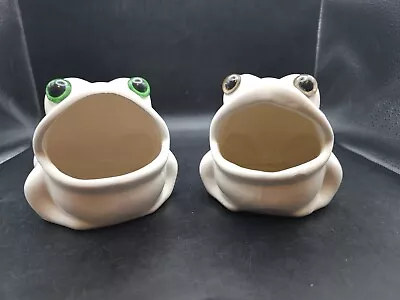 Vintage Ceramic Frog Sponge Holder. Pair • $24